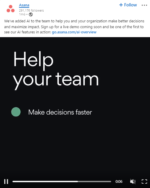 Asana product update 1