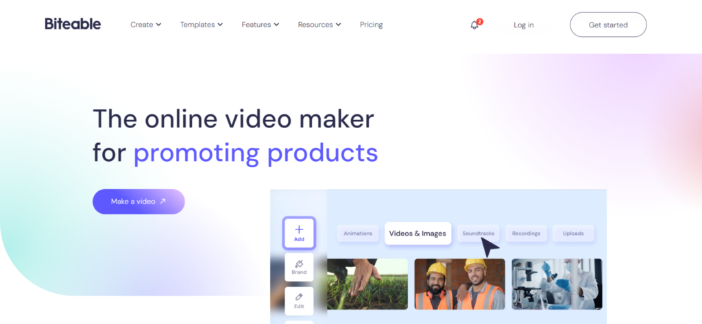 How to create Amazing Video with Kinetic Typography Generator 1 Biteable kinetic typography software 1536x709 1