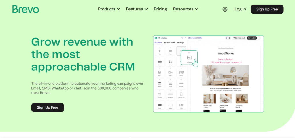 13 Best SaaS Marketing Tools for enhancing your Marketing Efforts 2 Brevo SaaS Marketing Tool 1536x719 1