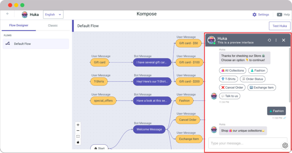 Chatbot created using kommunicate virtual builder 1536x806 1