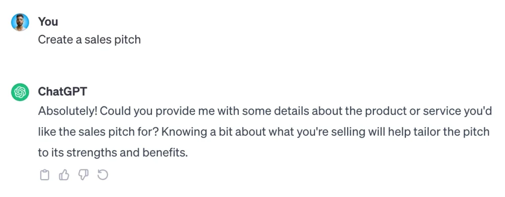 Chatgpt prompts without details