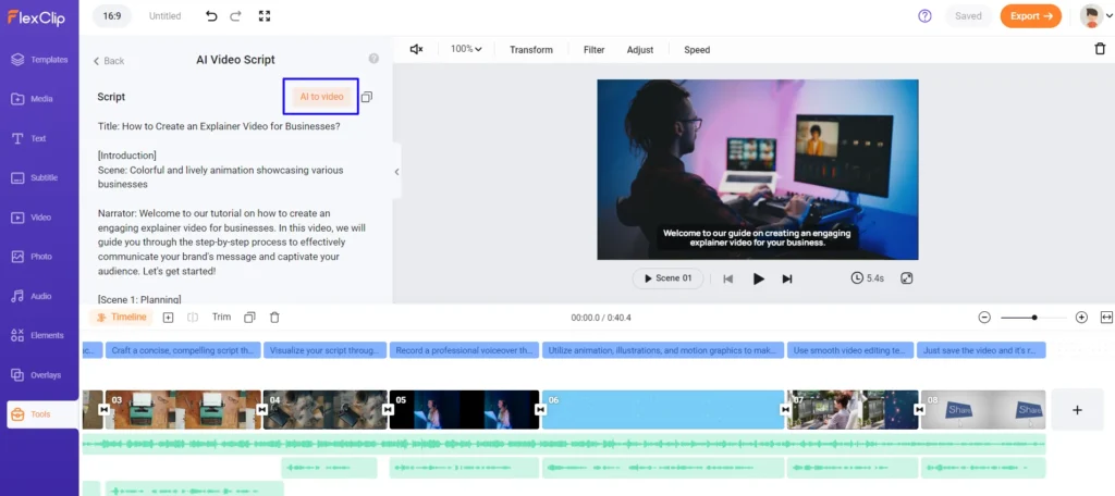 Master Video Editing in Minutes: Showcase of 19 AI Video Editing Tools 25 Convert script into video
