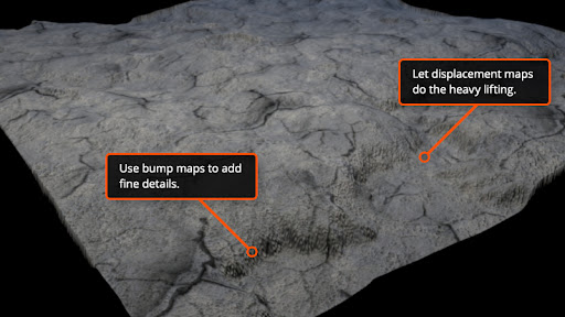 How to make Photorealistic 3D Graphics with different Texture Maps? 6 Displacement maps