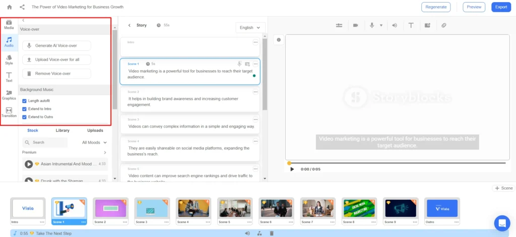 Master Video Editing in Minutes: Showcase of 19 AI Video Editing Tools 51 Editing options in Visla video
