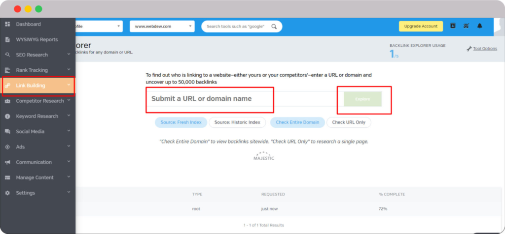 Dominate Search Engine with Backlink Checker: Our 20 Free & Paid Picks 56 End results of backlink data 1536x714 1