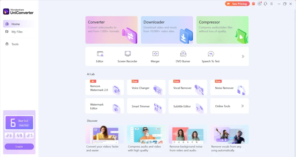 Features of Uni Convertor tool