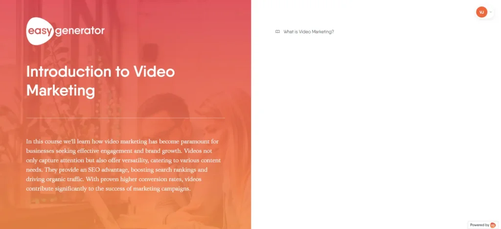 Glimpse of the course