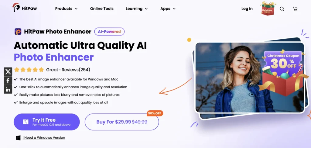 HitPaw photo enhancer