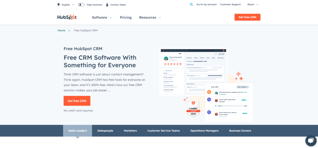 HubSpot CRM software 1536x718 1