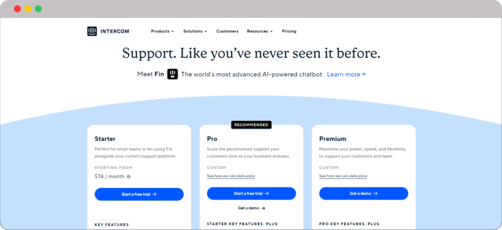 SaaS Marketing Automation: Streamlining marketing campaigns made easy 6 Intercom pricing plans 1 1536x705 1