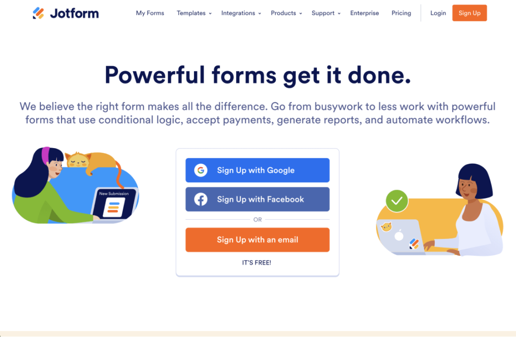 Jotform online survey tool