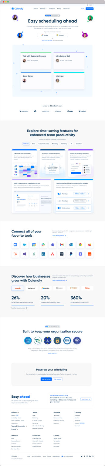 Large Heading fonts on Calendly website 346x1536 1