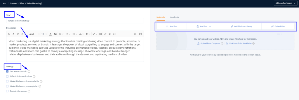 Lesson1 of the cirucullam