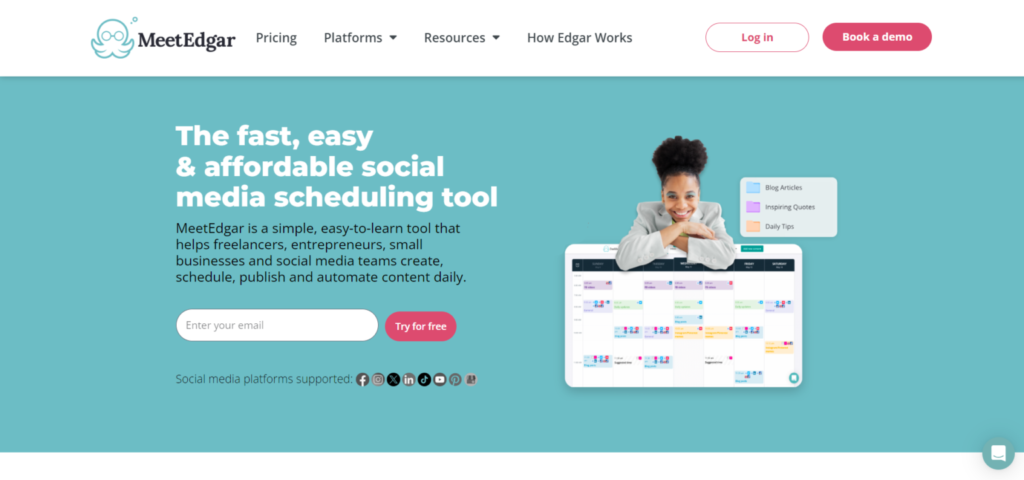13 Best SaaS Marketing Tools for enhancing your Marketing Efforts 10 MeetEdgar SaaS Marketing Tool 1536x720 1