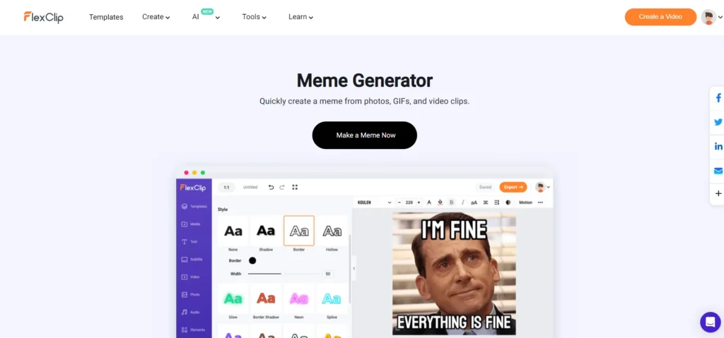 Honest FlexClip Review: In-depth Guide for your Decision-Making 35 Meme generator