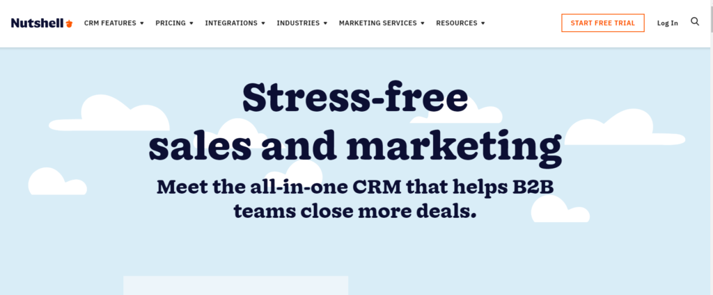 Best 5 CRM Software Solutions Available in Market 7 Nutshell 1024x425 1