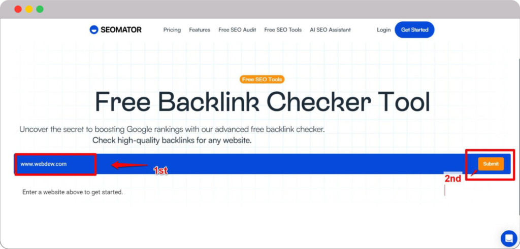 Dominate Search Engine with Backlink Checker: Our 20 Free & Paid Picks 5 Open SEOmator Tool 1 1536x737 1