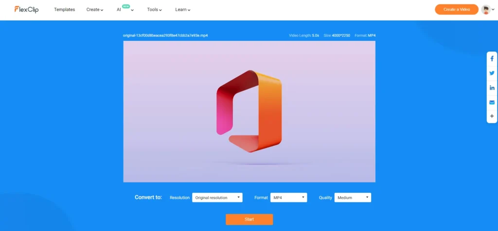 Honest FlexClip Review: In-depth Guide for your Decision-Making 54 Options to convert video