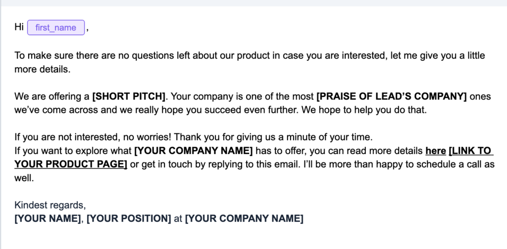 15 Pro Tips to improve Cold Email Deliverability 2 Personalization of emails