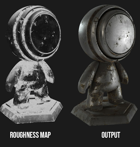 How to make Photorealistic 3D Graphics with different Texture Maps? 3 Roughness or Glossiness map