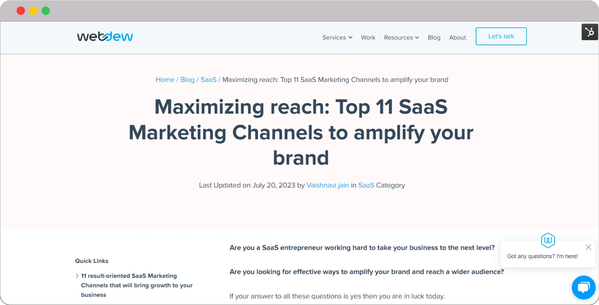 SaaS Marketing 101: Crafting a winning plan for sustainable growth 6 Saas marketing channels webdew blog 1