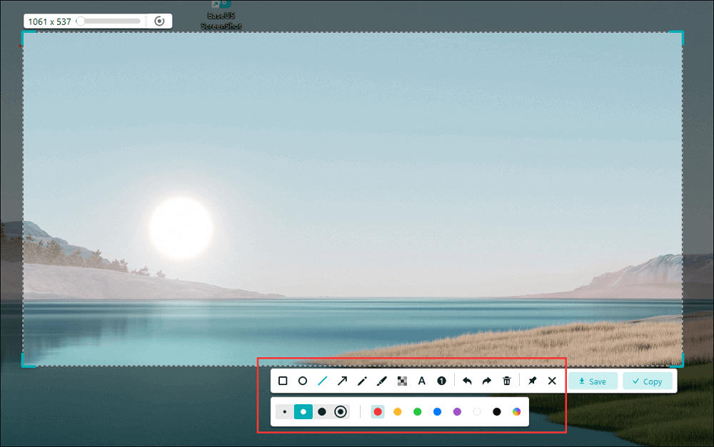 Screenshot taken with EaseUs Tool 1