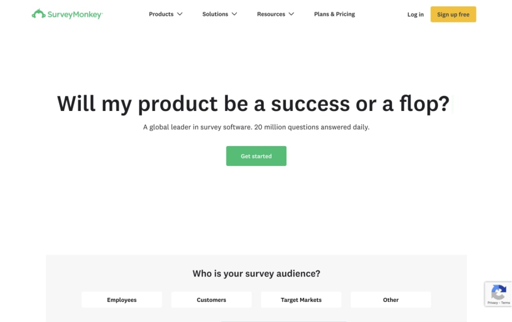Survey Monkey online survey tool