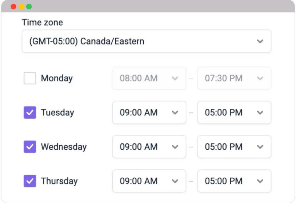 Timing and scheduling of email