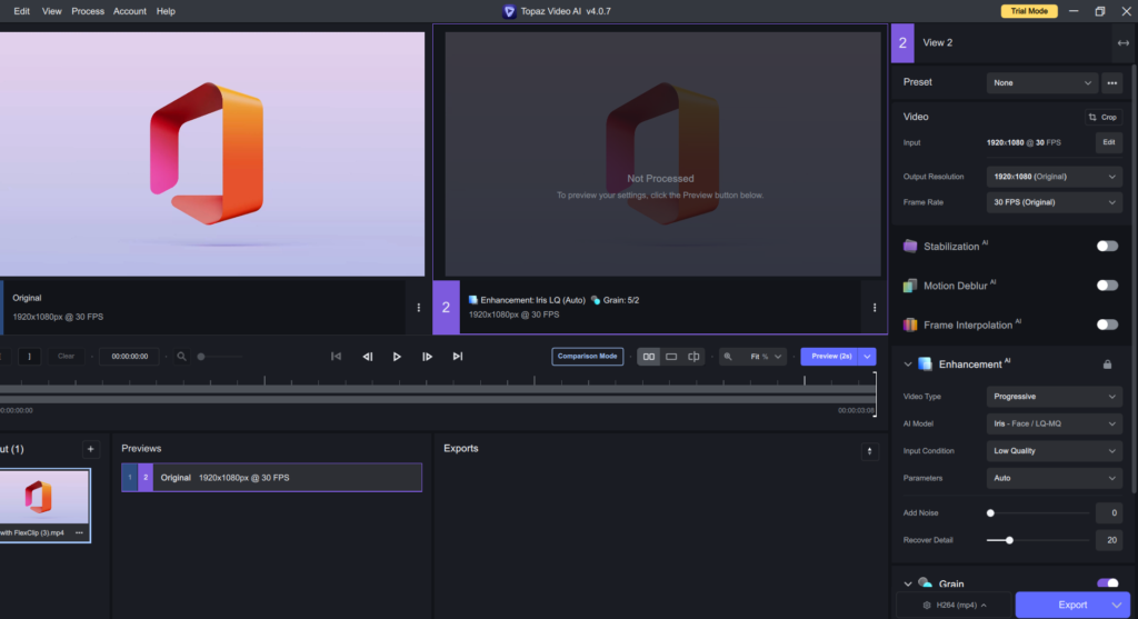 Master Video Editing in Minutes: Showcase of 19 AI Video Editing Tools 9 Topaz AI Video editing features