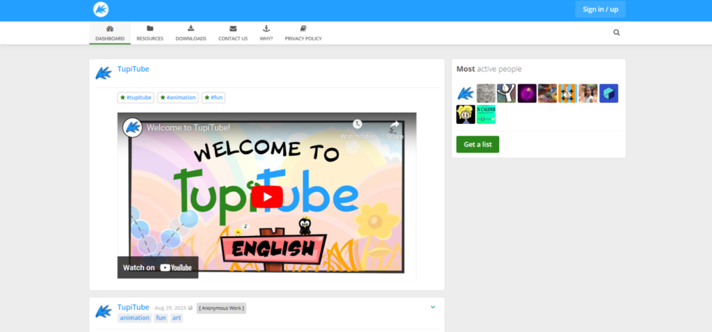 The Best 2D Animation Maker you should know about 3 TupiTube 2d animation software 1536x716 1