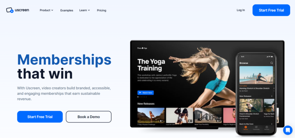 8 Best Video Hosting Platforms for your Business 2 Uscreen SaaS Video platform 1536x721 1