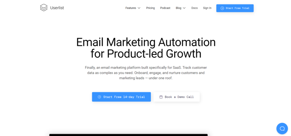 13 Best SaaS Marketing Tools for enhancing your Marketing Efforts 9 Userlist SaaS Marketing Tool 1536x719 1