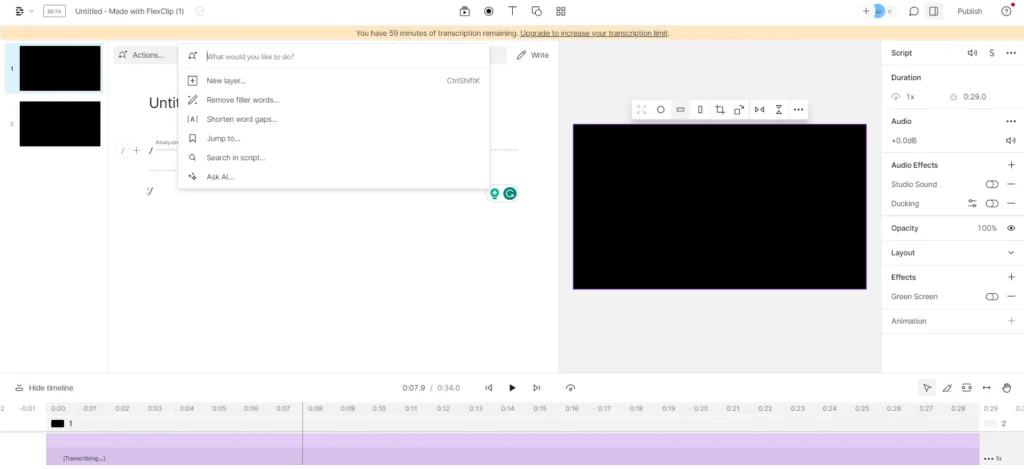 Master Video Editing in Minutes: Showcase of 19 AI Video Editing Tools 21 Video editing in Descript