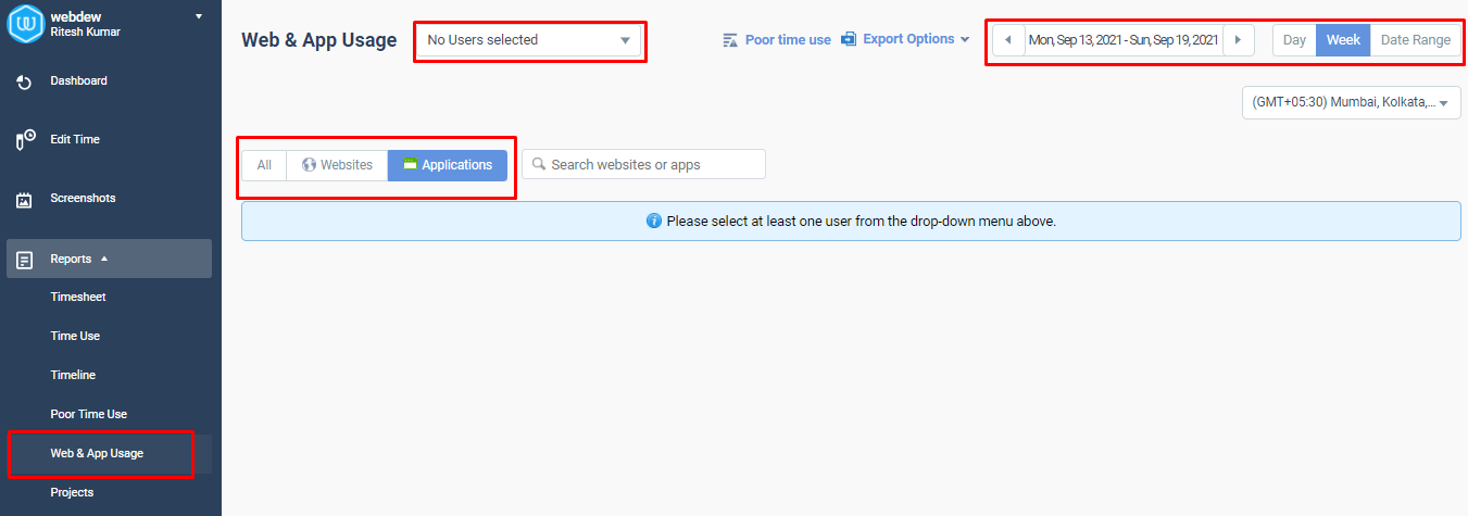 What is Reports Functionality in Time Doctor and how to use it? 2 Web App usage report