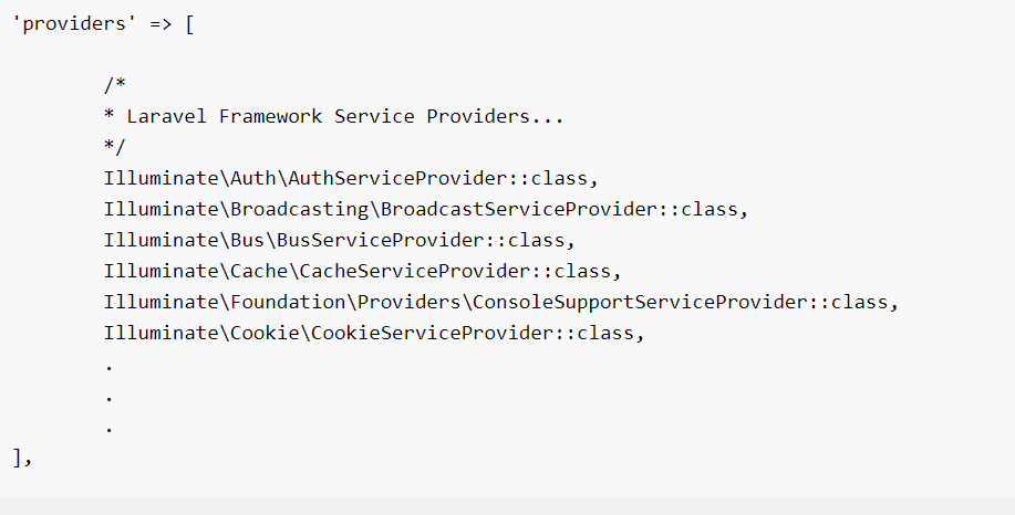 What are service providers in laravel 1