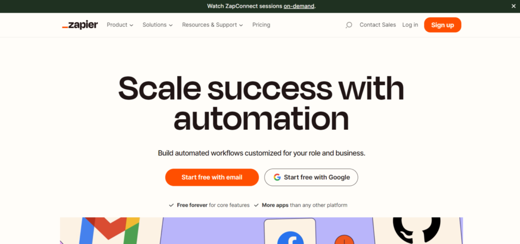 13 Best SaaS Marketing Tools for enhancing your Marketing Efforts 4 Zapier SaaS Marketing Tool 1536x722 1