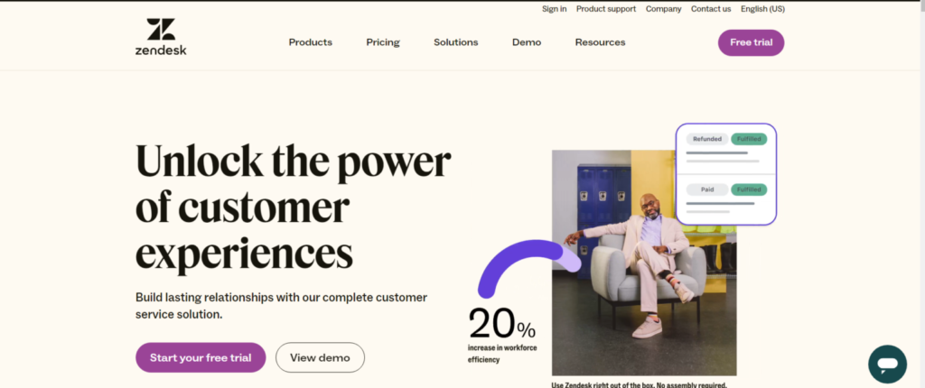 Top 6 Leading CRM Software Companies in the World 6 Zendesk 1536x645 1