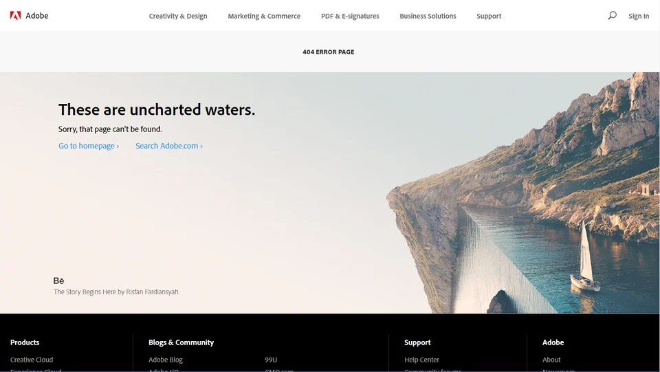 What is a 404 Page and How can you create one for your Website? 2 adobe 404 error page