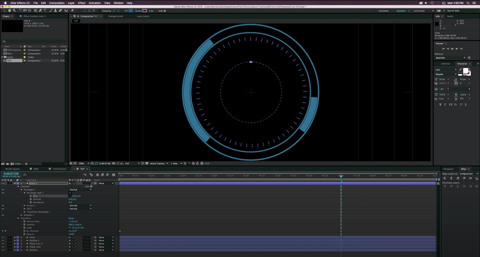 apply rotation effect