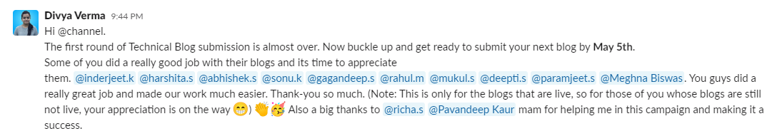 How to boost Employee Participation in a Content Marketing Campaign? 12 appreciate work publically