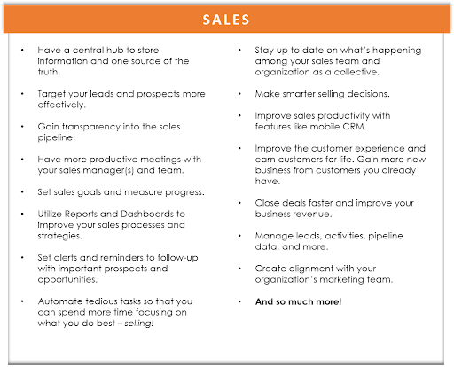 benefits of sales crm 1