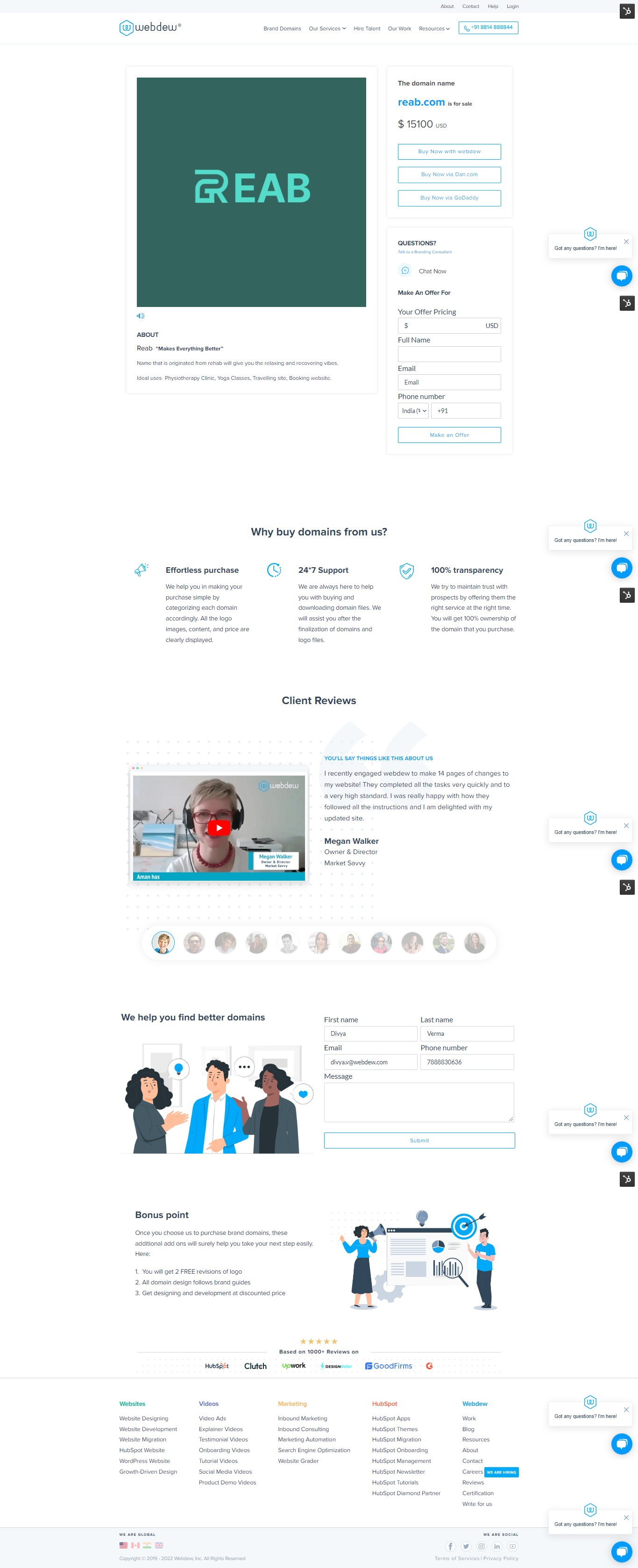 webdew Agency Updates May 2022 9 brand domian pricing