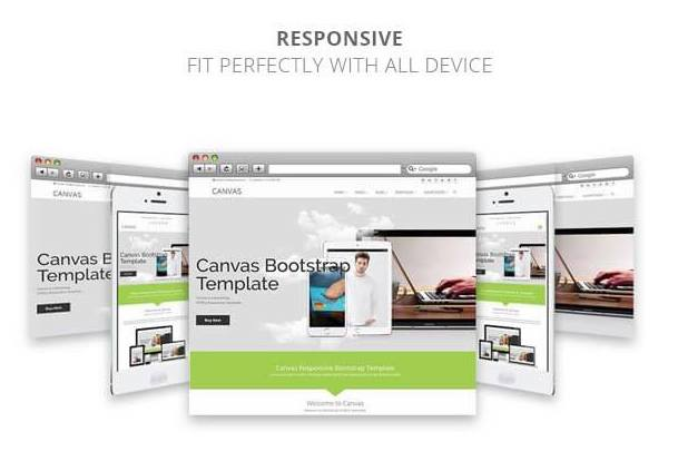 canvas responsive web design template 1