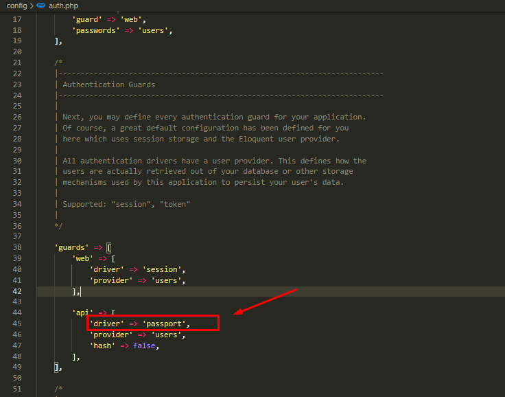 A Handy Guide on how to create Authenticated API in Laravel 6 change driver to passport