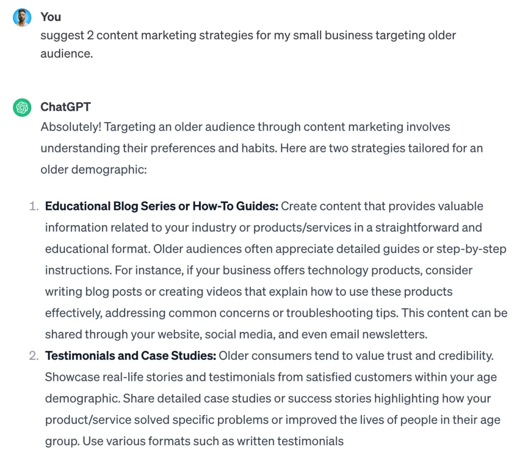 chatgpt prompts clarification