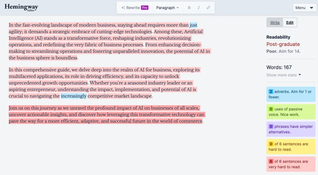 ChatGPT Review 2024: Revealing the truth about AI chatbot 9 chatgpt result on hemingway