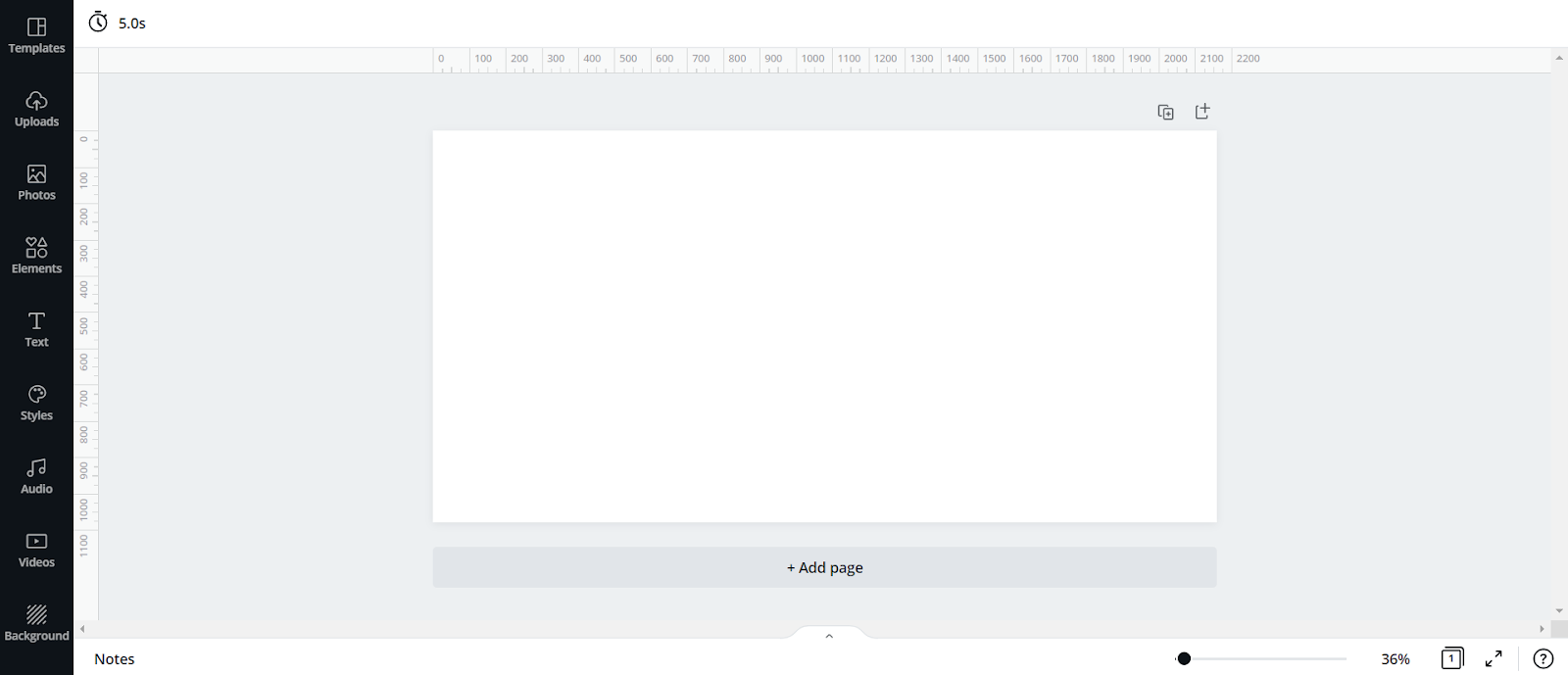 click and drag from the side ruler