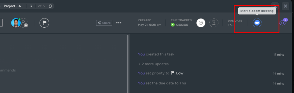 Make Work-from-Home a success with ClickUp Project Management 11 clickup video conferencing