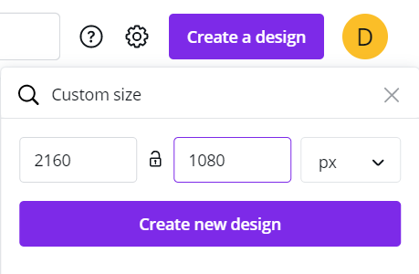 create a design