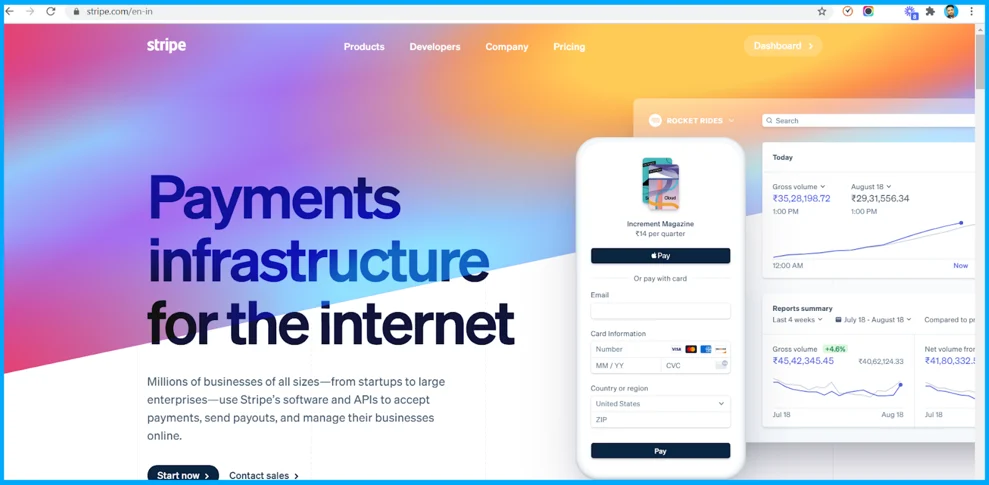 create a stripe account